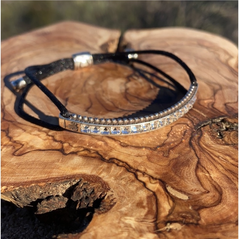 ✨Brighton Swarovski Crystal Black Adjustable Bracelet✨